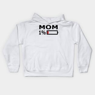 Mom, Battery, Empty Kids Hoodie